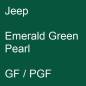 Preview: Jeep, Emerald Green Pearl, GF / PGF.